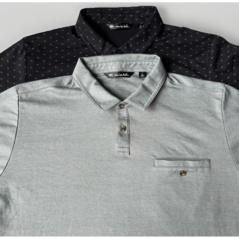 Lot 2 Travis Mathew Golf Polo Men Size XL Two Polo Shirts